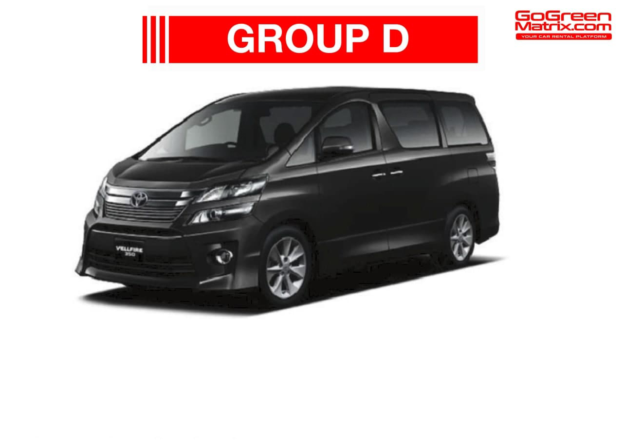 Toyota Vellfire 2.4 (A) or Similar (LGK) - D