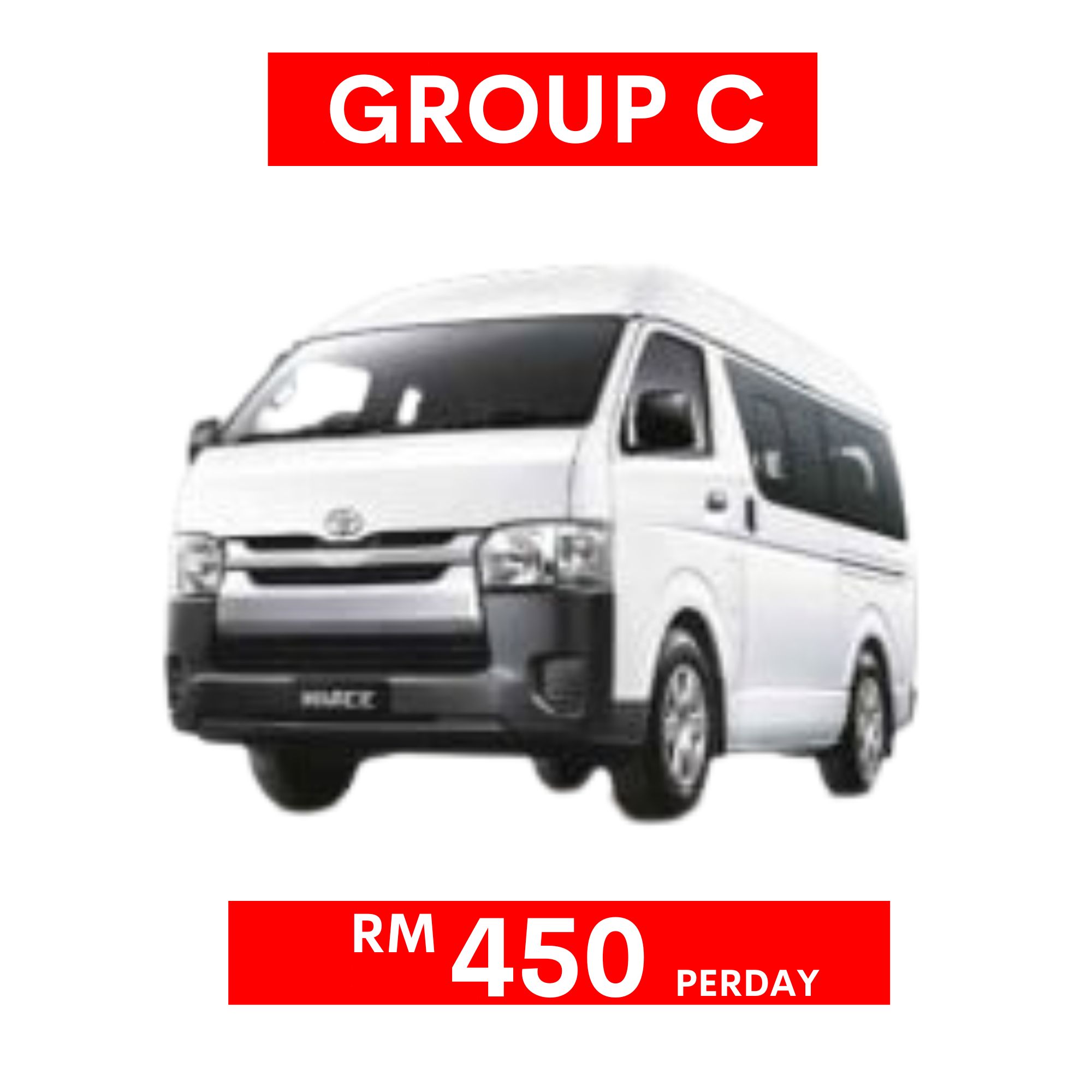 Toyota Hiace 2.5 (M) or Similar