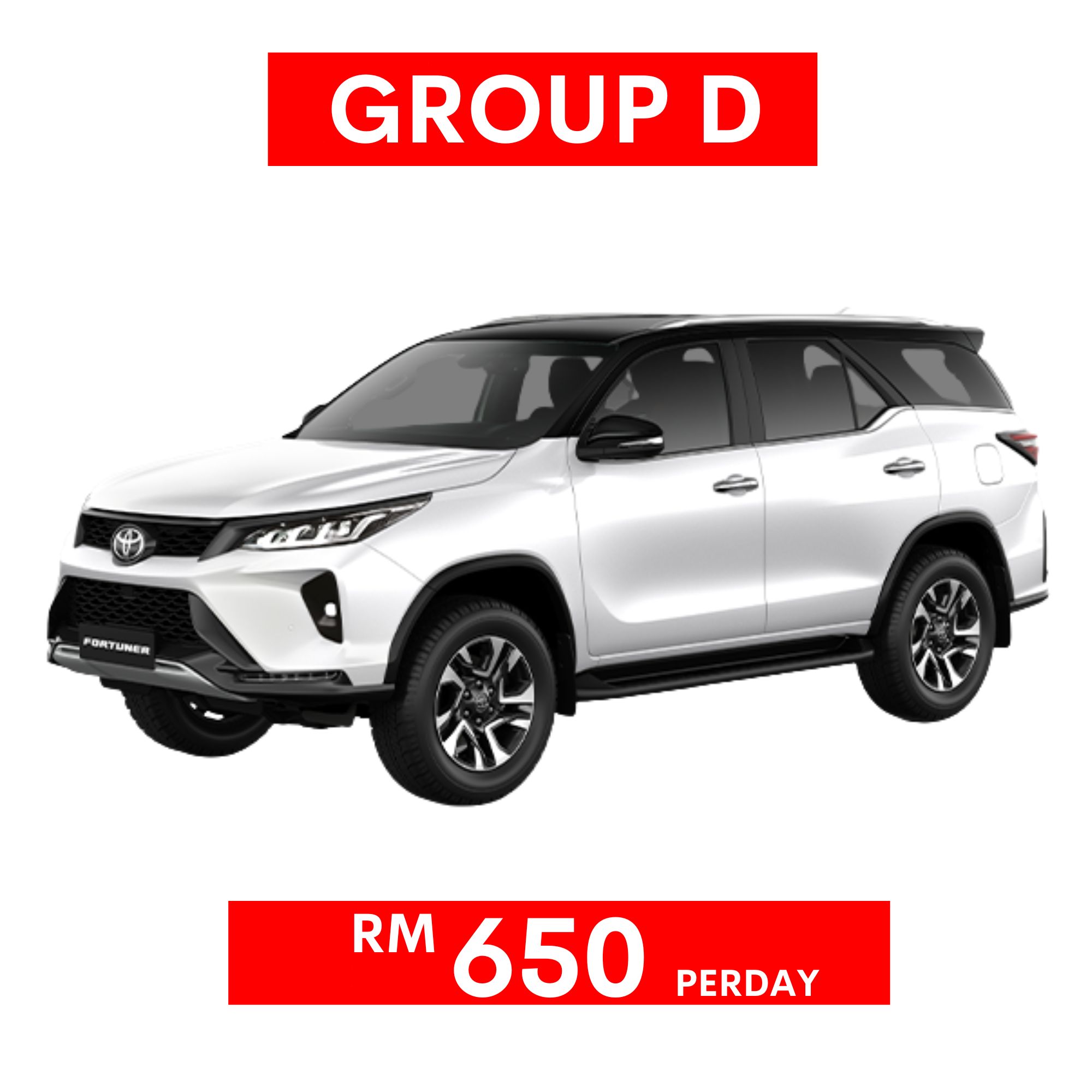 Toyota Fortuner 2.5 (A) or Similar