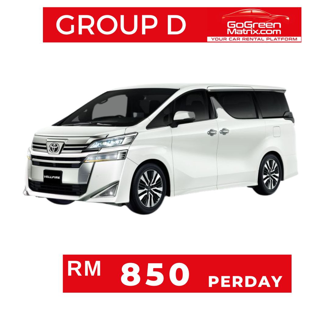 Toyota Vellfire/Alphard AGH30 2.5 (A) or Similar