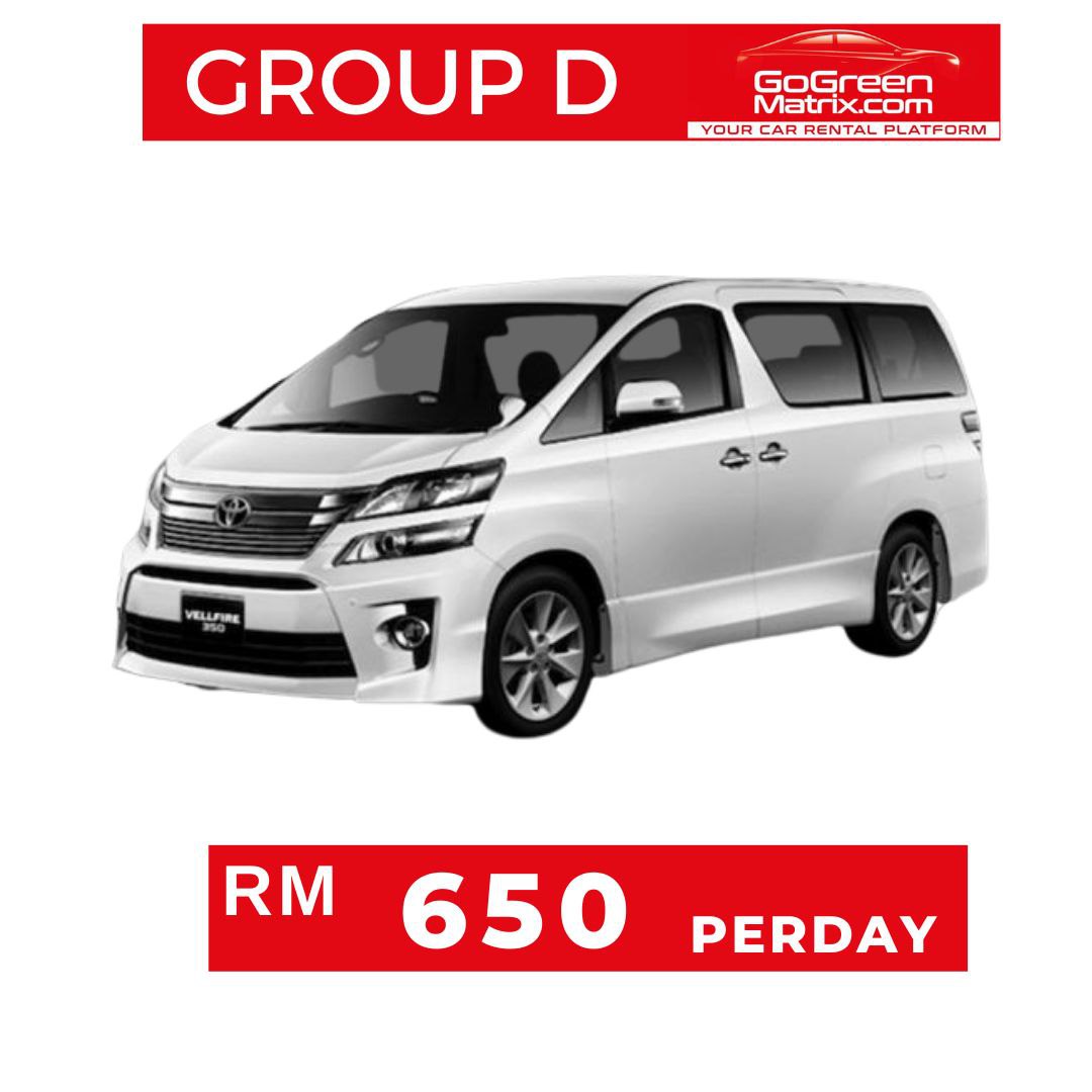 Toyota Vellfire/Alphard ANH20 2.4 (A) or Similar